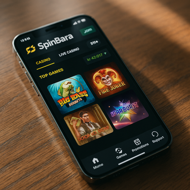 SpinBara Casino - Mobile Platform - Responsive Design